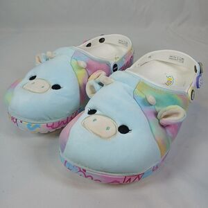 Crocs Squishmallows Cow Plush Clog Multicolor Slip On Shoes Mens 11 Womens 13